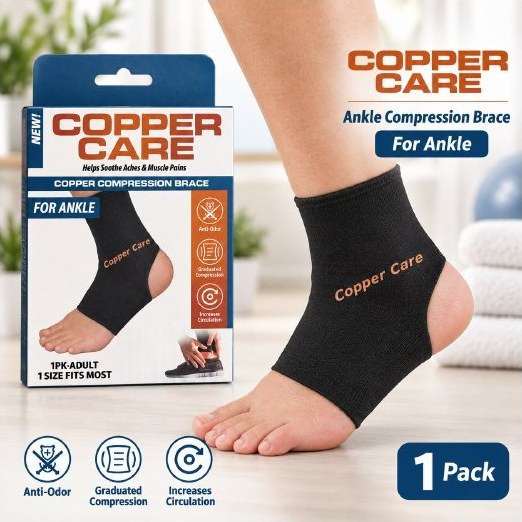 Copper Care Ankle Compression Brace