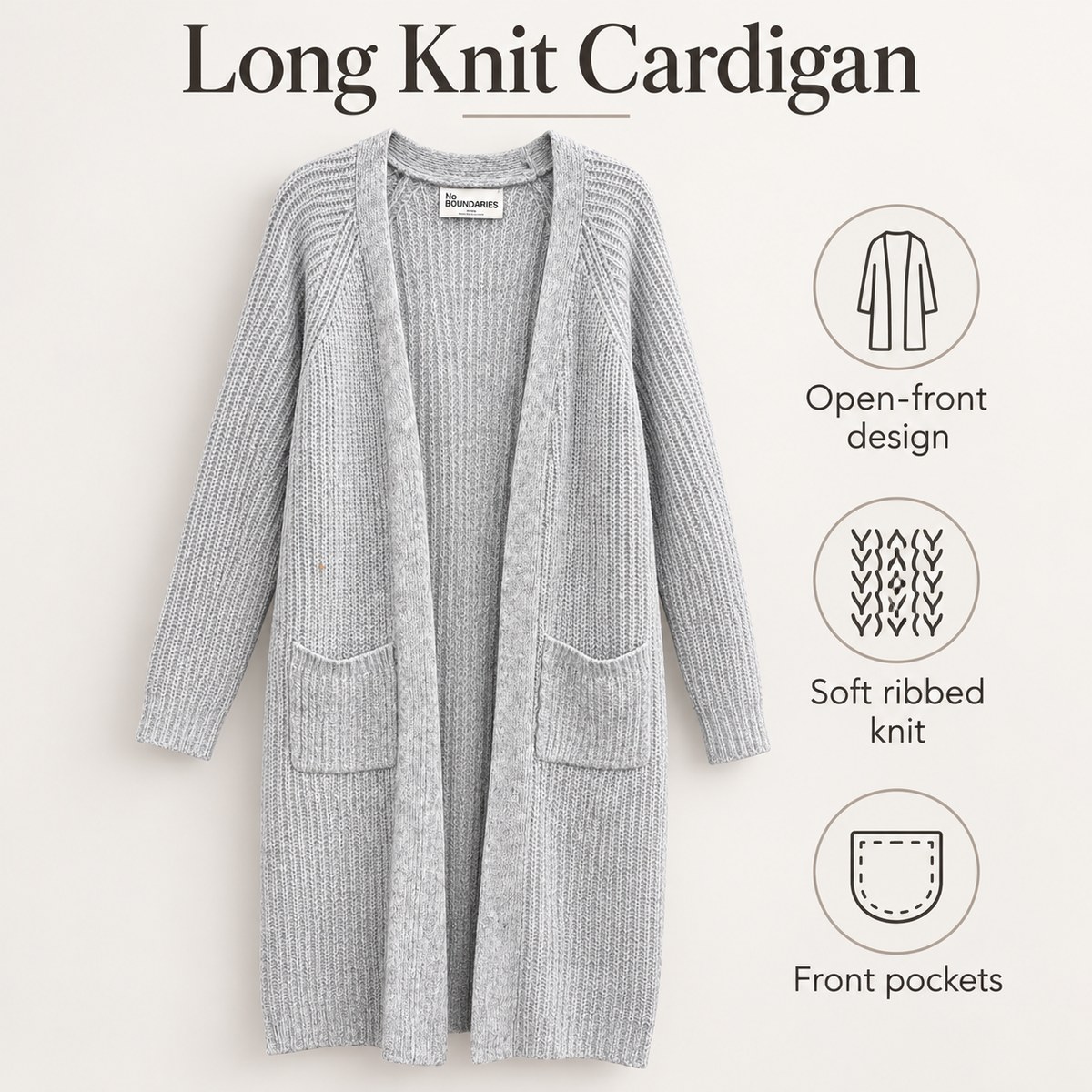 Long Knit Cardigan