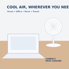Portable Foldable Fan (My Foldaway 12") — view 3
