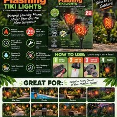 Flashing Tiki Lights – 2 Pack — view 2