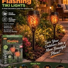 Flashing Tiki Lights – 2 Pack — view 3