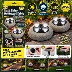 Rock Solar Pathway Lights – 2 Pack — view 2