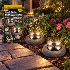 Rock Solar Pathway Lights – 2 Pack — view 3