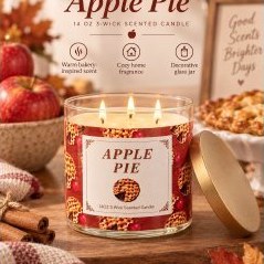 Apple Pie Candle (14oz 3-wick) — view 3