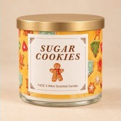 Sugar Cookies Candle (14oz 3-wick) — view 3