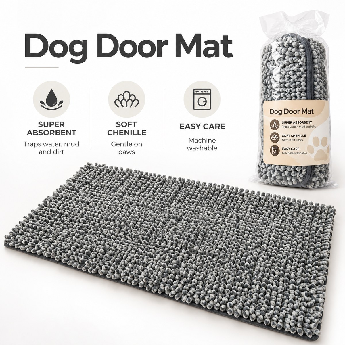 Absorbent Dog Door Mat